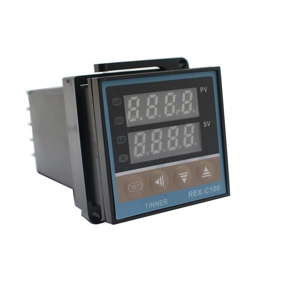 REX-C100 digital temperature controller thermostat relay output + K type thermocouple sensor 48 x 48 IINKUEYK(REX-C100 1 Meter,Relay Output) von IINKUEYK