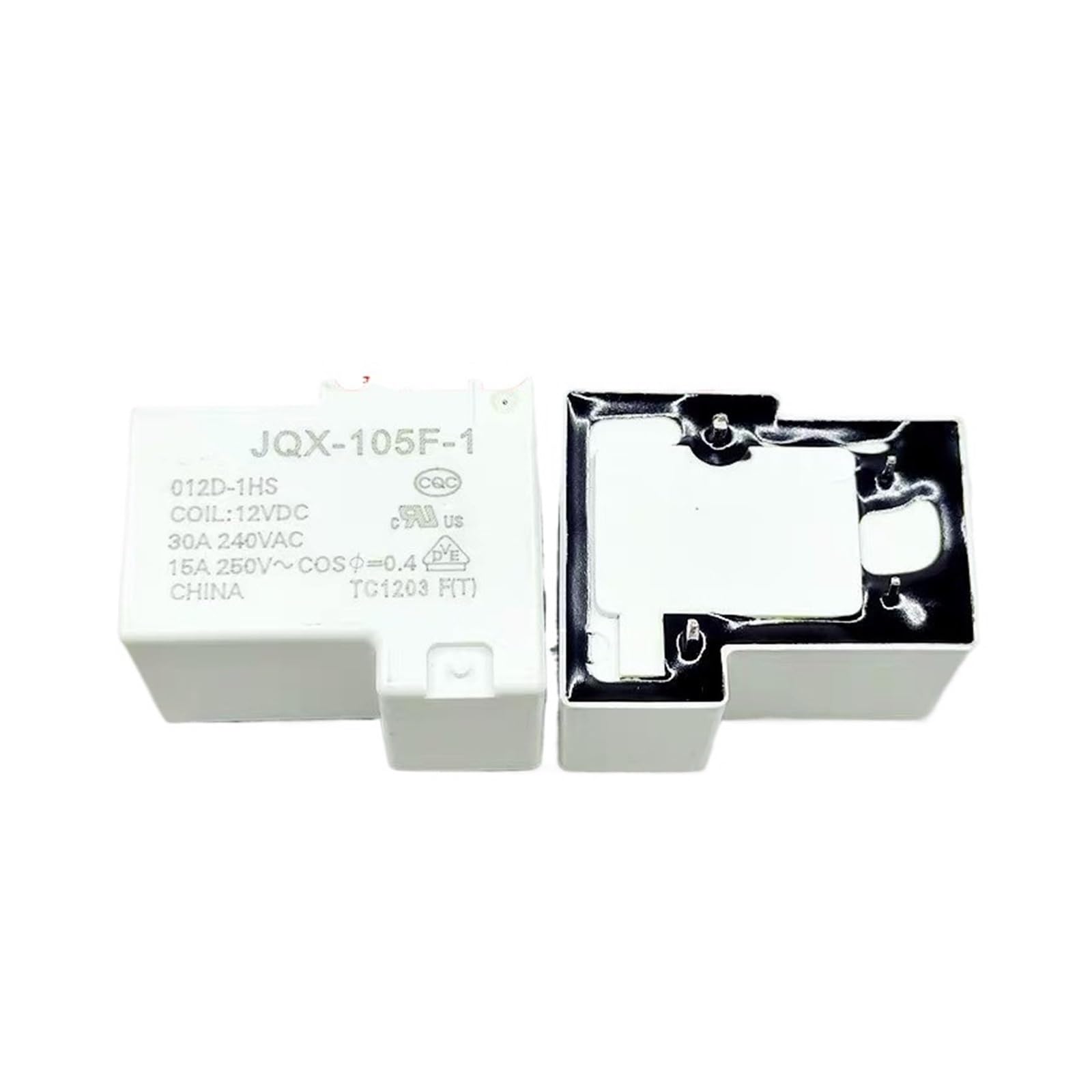 Relay HF-JQX-105F-1 012D-1HS JQX-105F-1 024D-1HS a group of normally open 12V24V 30A IINKUEYK(JQX-105F-1 012D-1HS,One Size) von IINKUEYK