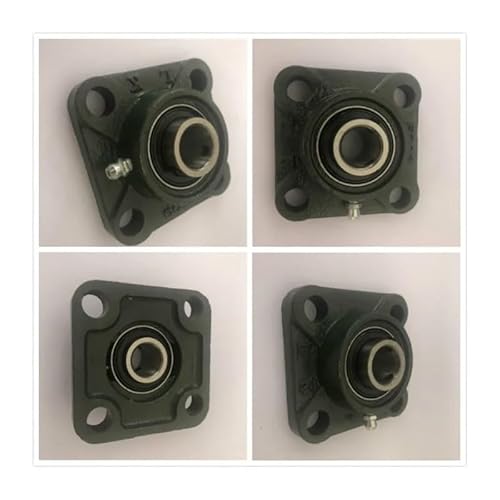 UCF207 35mm Housing 4 Bolt Mounted Bearing Bore Square Flange Pillow Block IINKUEYK von IINKUEYK