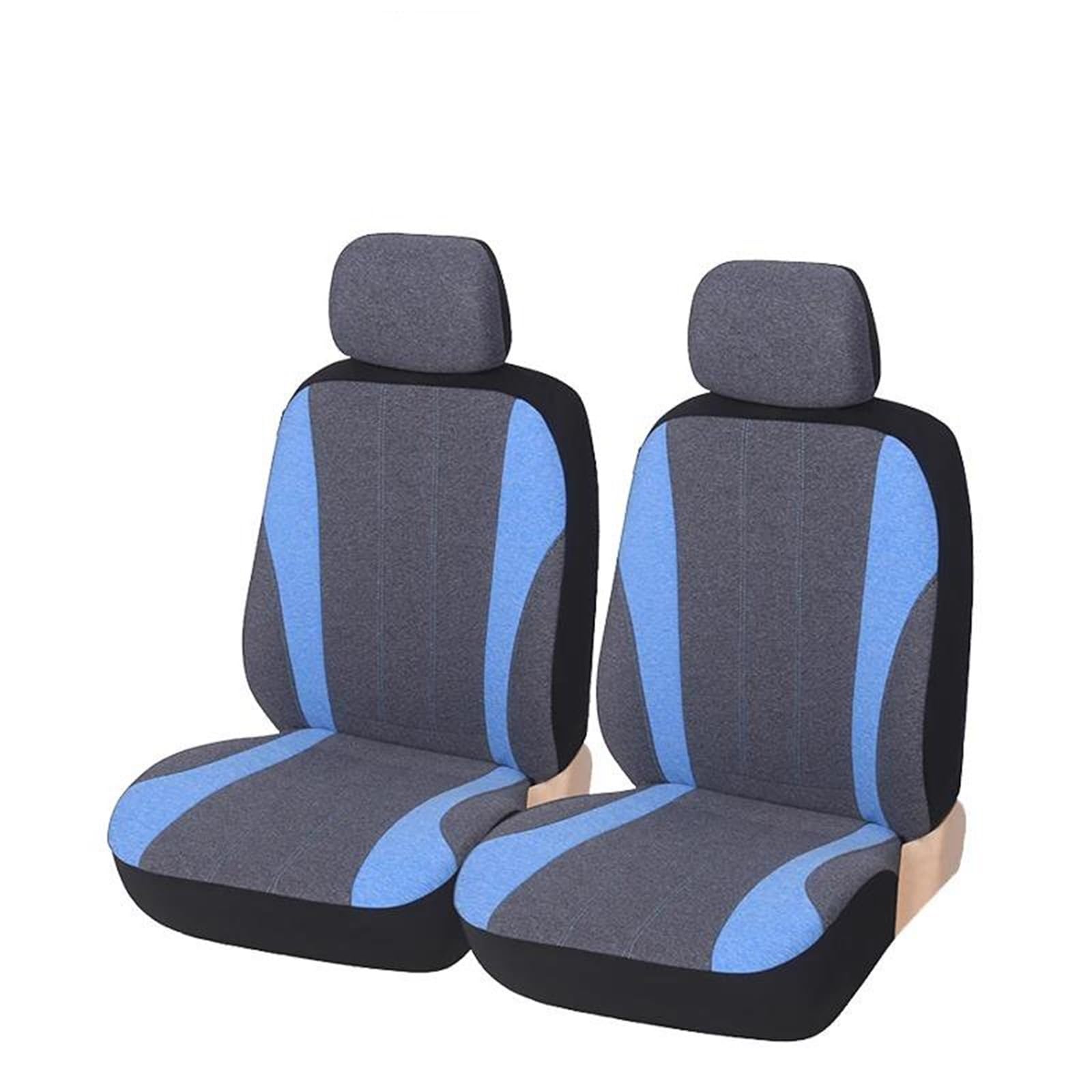 IITA Sitzbezüge Auto Autositzbezüge Universal Fit Sitzbezug Sitzschoner Autodekoration für Nissan für Tiida 2009 Auto-Schonbezüg(Blue Front 2) von IITA