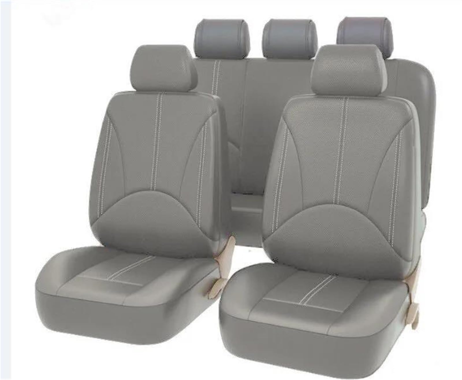 IITA Sitzbezüge Auto Autositzbezug für A6 C5 A7 8P 8L Q2L Q5 Q7 Full Surround Auto Accsesories Auto-Schonbezüg(5pcs-Grey) von IITA