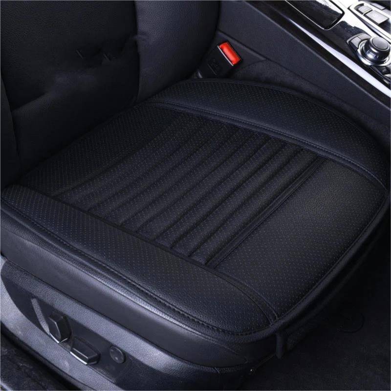 IITA Sitzbezüge Auto Vier Jahreszeiten Sitzbezug PU Leder Auto Sitzkissen Autos Sitzbezug Universal Auto Stuhl Protector Pad Matte Auto Auto-Schonbezüg(Black Front) von IITA