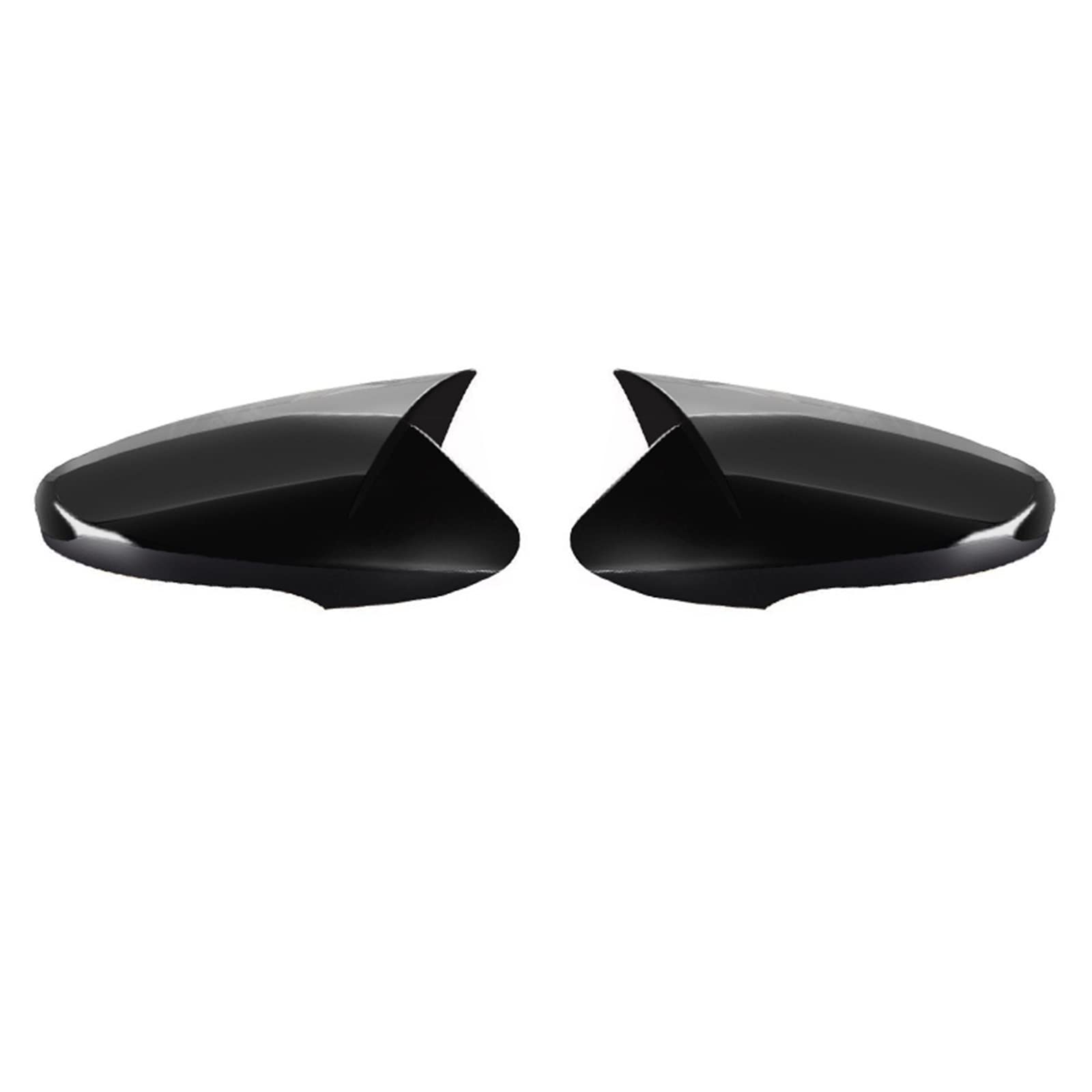 Rückspiegelgehäuse Für Hyundai Für Elantra 2012-2018 Spiegel Geändert Horn Rückspiegel Shell Cover Flügelspiegelabdeckung(Bright black) von IITA