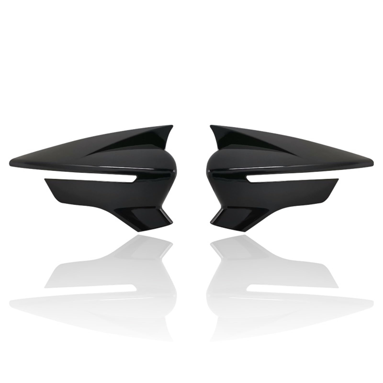 Rückspiegelgehäuse Spiegelkappe Für SEAT Für Leon 5F Für MK3 ST Für Cupra 2013–2020 Auto-Seitenrückspiegel Flügelspiegelabdeckung(Schwarz) von IITA