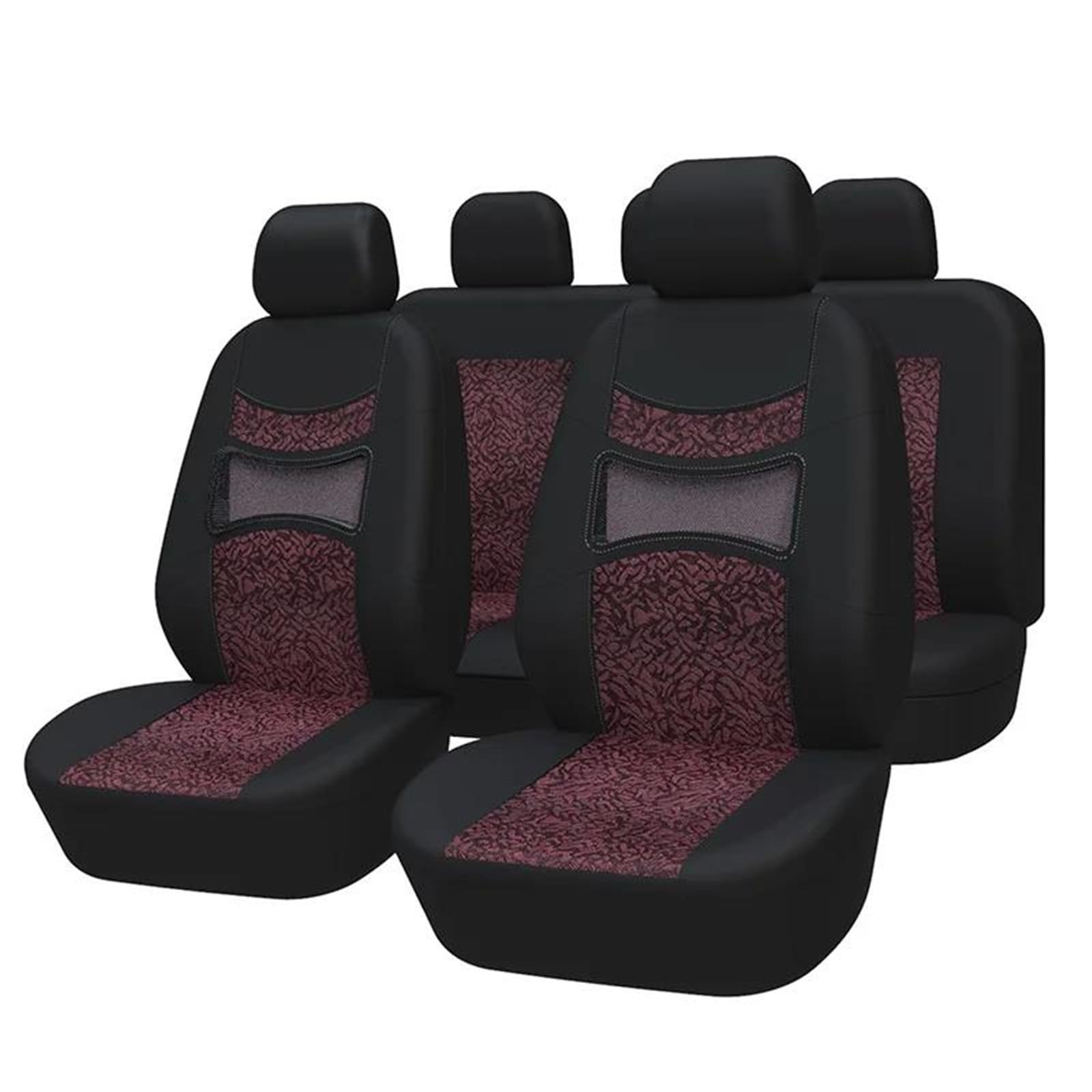 Sitzbezüge Auto Autositzbezüge Universal für Ibiza IV für SPORTCOUPE (6J1, 6P5) Autositzbezüge Autositzkissen Auto-Schonbezüg(Red Full Set) von IITA