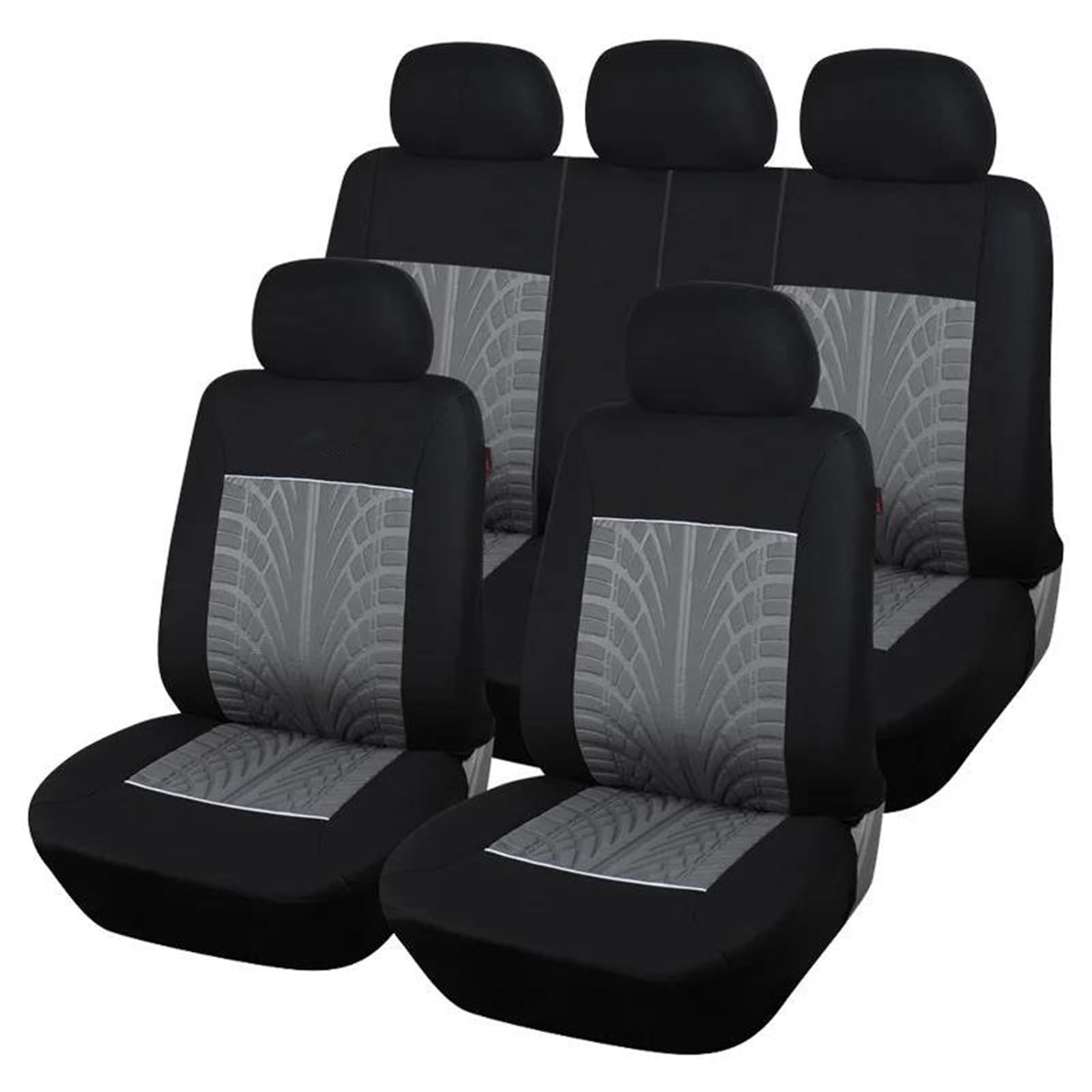 Sitzbezüge Auto Autositzbezüge Universal für Octavia III für Combi (5E5) Autositzbezüge Autositzkissen Auto-Schonbezüg(Gray Full Set) von IITA