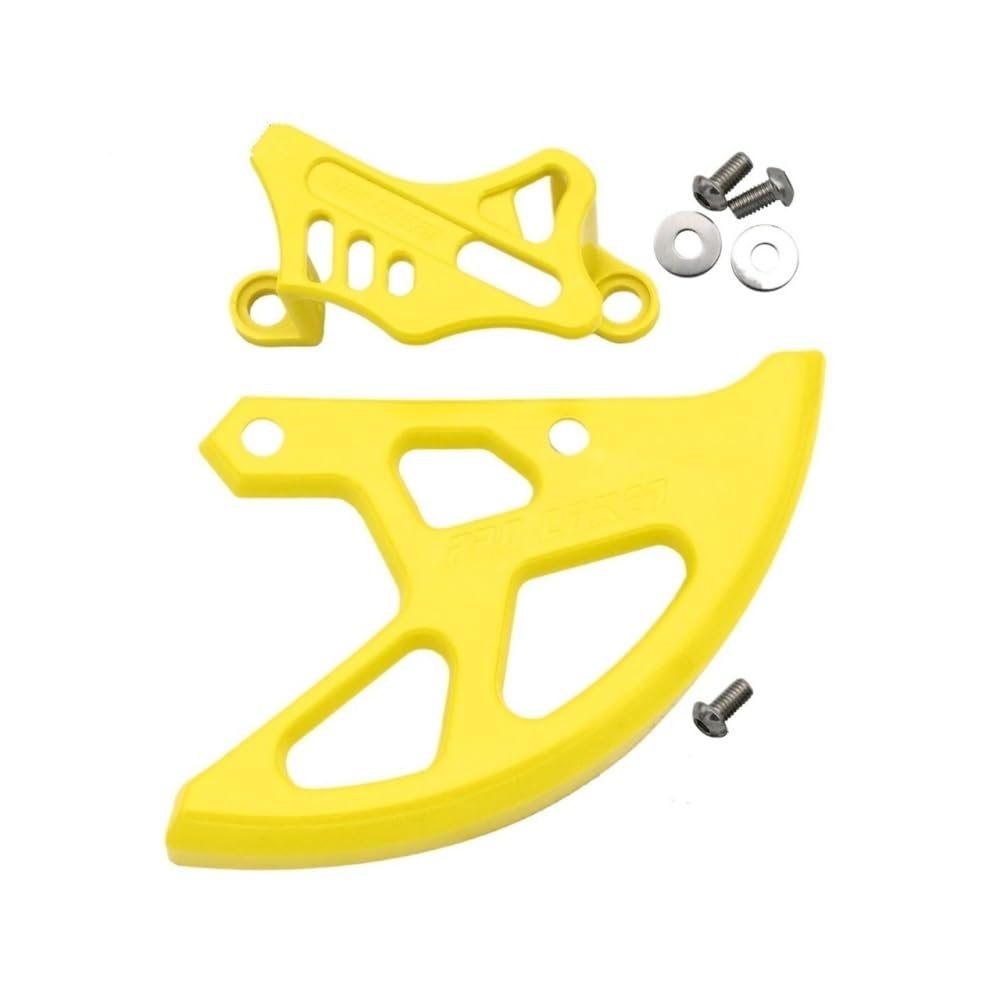 Motorrad Hinten Bremsscheibe Sattel Schutz Für CR125 CR250 CRF 250R 450R 250X 450X 250RX 450RX CR CRF 2002-2022 universal(Yellow Set) von IJRZWXYZ