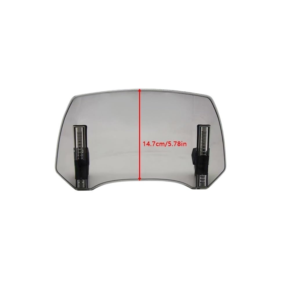 Motorrad-Windschutzscheibe Visier Windabweiser Win Motorrad Windschutzscheibenverlängerung Spoiler Windschutzscheibe Luftabweiser Passend für 750 XL 650 600 700 1000 Motorrad-Windschutzscheibenverläng von IJRZWXYZ