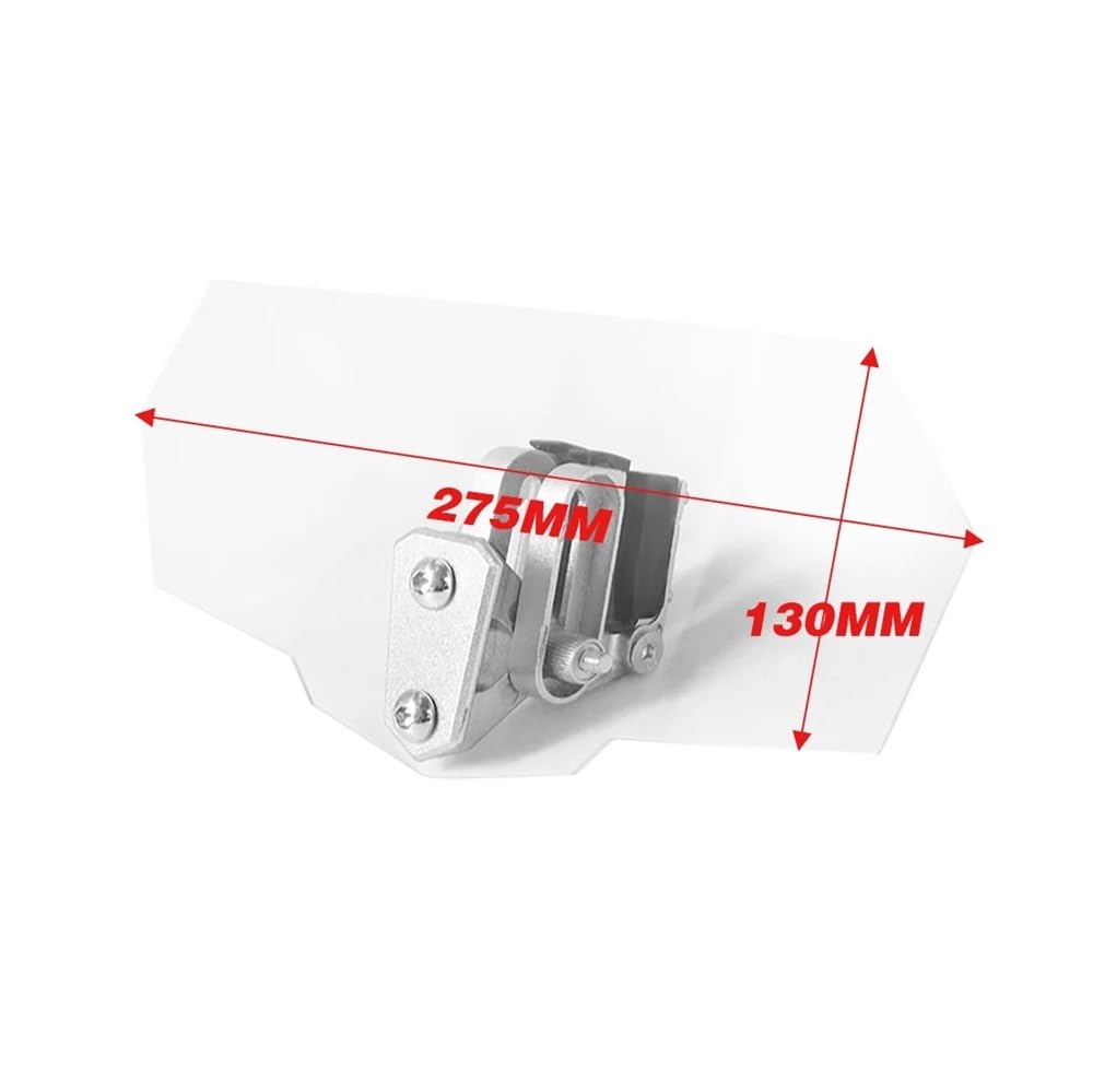 Motorrad-Windschutzscheibe Visier Windabweiser Win Universal Motorrad Risen Clip Auf Windschutzscheibe Windschutzscheibe Verlängerung Spoiler Air Deflektor Für R1200GS XADV Roller Motorrad-Windschutzs von IJRZWXYZ