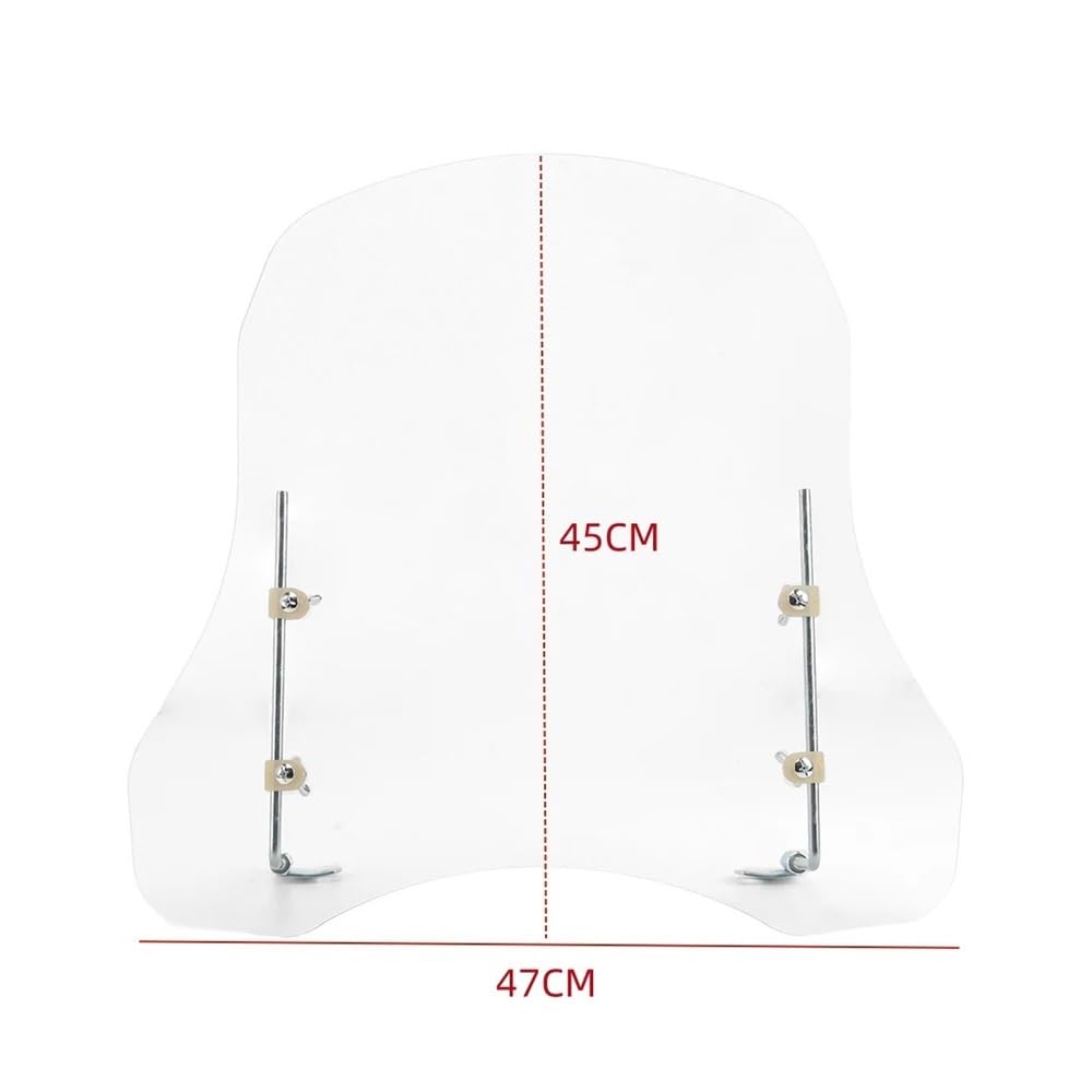 Motorrad-Windschutzscheibe Visier Windabweiser Win Universal Motorrad Windschutzscheibe Vorne Windabweiser Windschutzscheibe Geändert Zubehör Für Motorrad Motorrad-Windschutzscheibenverlängerung von IJRZWXYZ
