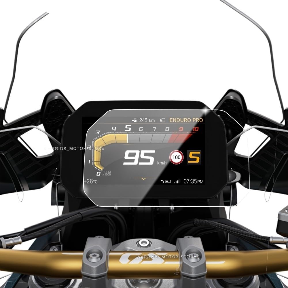 Motorrad Zubehör Motorrad Displayschutzfolie Armat Motorradzubehör Bildschirm-Dashboard-Schutz Instrumentenfolie Für R1300GS R 1300 GS 2023 2024 von IJRZWXYZ