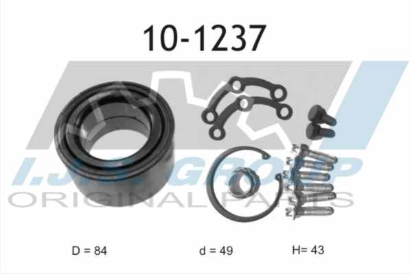 Radlagersatz Hinterachse IJS Group 10-1237 von IJS Group