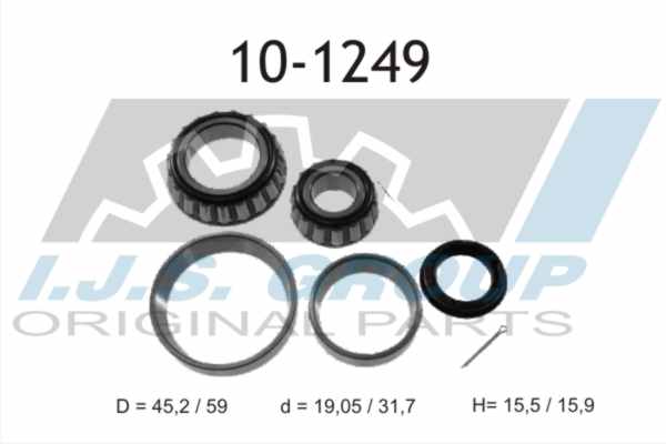 Radlagersatz Hinterachse IJS Group 10-1249 von IJS Group