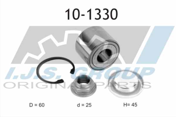 Radlagersatz Hinterachse beidseitig IJS Group 10-1330 von IJS Group