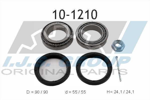 Radlagersatz Vorderachse IJS Group 10-1210 von IJS Group