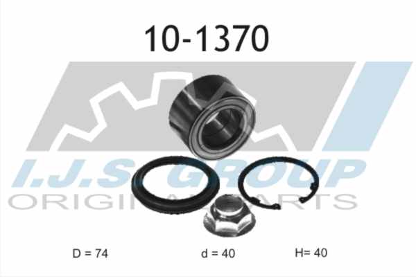 Radlagersatz beidseitig IJS Group 10-1370 von IJS Group