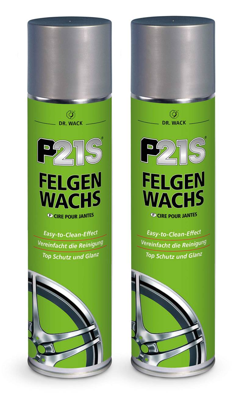 ILODA 2X 400ml Dr. Wack P21S Felgen-Wachs, Felgenversiegelung, Felgen versiegeln, Felgenschutz, Schutz vor Bremsabrieb, Staub usw., mit Farbauffrischung und strahlenden Hochglanz von ILODA