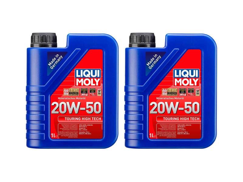 ILODA 2X Original Liqui Moly 1L Motoröl Motorenöl Öl Touring High Tech 20W-50 Oil von ILODA