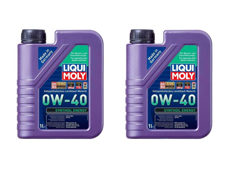 ILODA 2X Original Liqui Moly 1L Synthoil Energy 0W-40 Motoröl Motorenöl Motoroil 1360 von ILODA