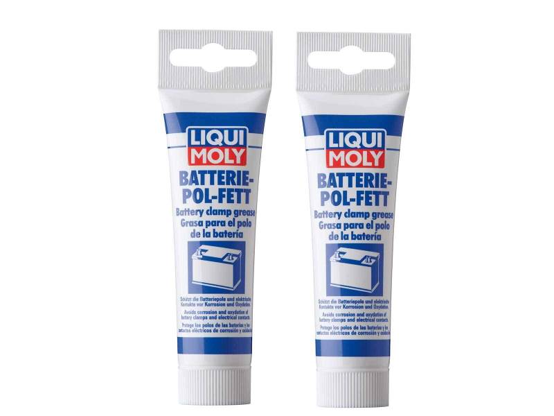 ILODA 2X Original Liqui Moly 50g Batterie-Pol-Fett Battery Pole Fat Spezialfett 3140 von ILODA