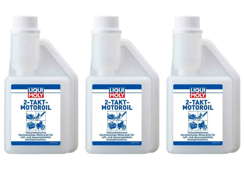 ILODA 3X Original Liqui Moly 250ml 2-Takt-Motoroil Motoröl Motorenöl 2T 1051 von ILODA