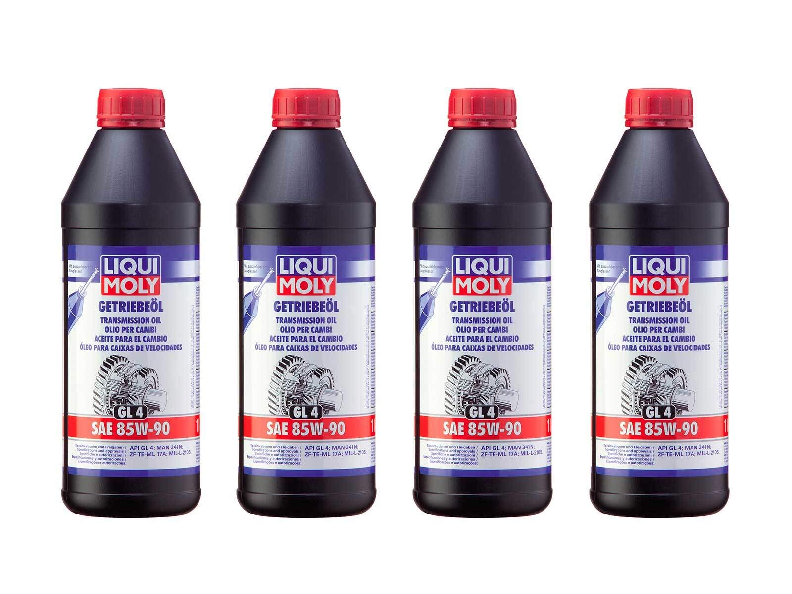 ILODA 4X Original Liqui Moly 1L Getriebeöl (GL4) Gear Oil Öl SAE 85W-90 Art.1030 von ILODA