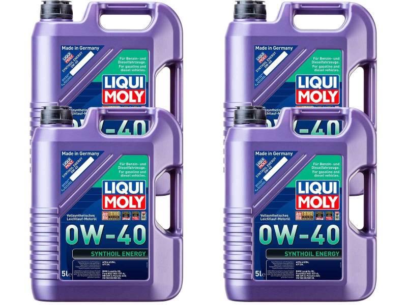 ILODA 4X Original Liqui Moly 5L Synthoil Energy 0W-40 Motoröl Motorenöl Motoroil 1361 von ILODA