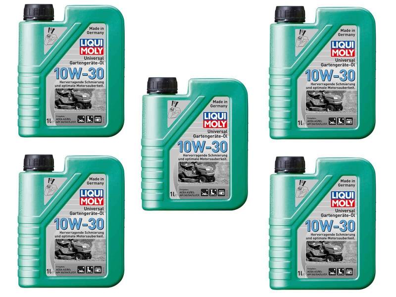 ILODA 5X Original Liqui Moly 1L Universal Gartengeräte-Öl 10W-30 Universalöl 1273 von ILODA