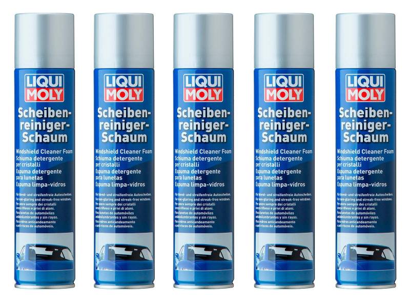 ILODA 5X Original Liqui Moly 300ml Scheibenreinigerschaum Glass Cleaner Foam 1512 von ILODA