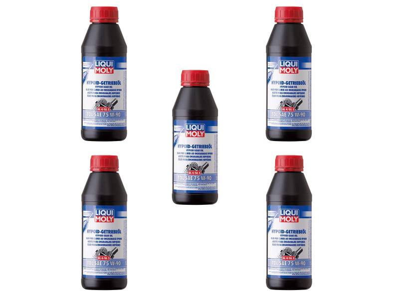 ILODA 5X Original Liqui Moly 500ml Hypoid-Getriebeöl (GL4/5) TDL SAE 75W-90 Gear Oil von ILODA