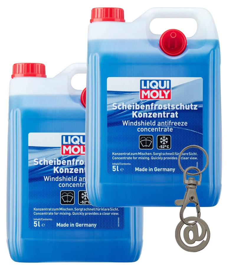 ILODA Einkaufswagenchip + 2X LM 21757 Scheibenfrostschutz Konzentrat 5L bis -52°C, Scheibenreiniger von ILODA