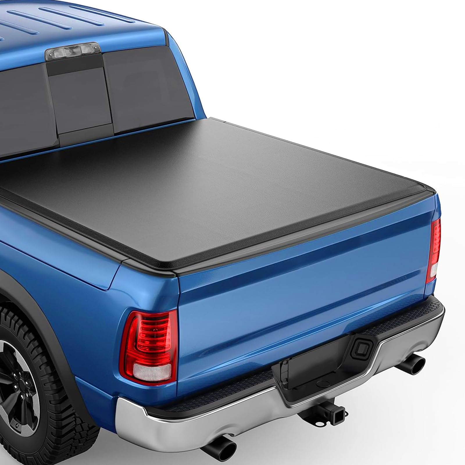 Soft Roll Up Truck Bed Tonneau Cover for 2002-2018 Dodge Ram 1500, 2019-2022 Classic Only, 2003-2022 Ram 2500 3500 6.4 Ft Bed Fleetside Without Rambox von ILONPA