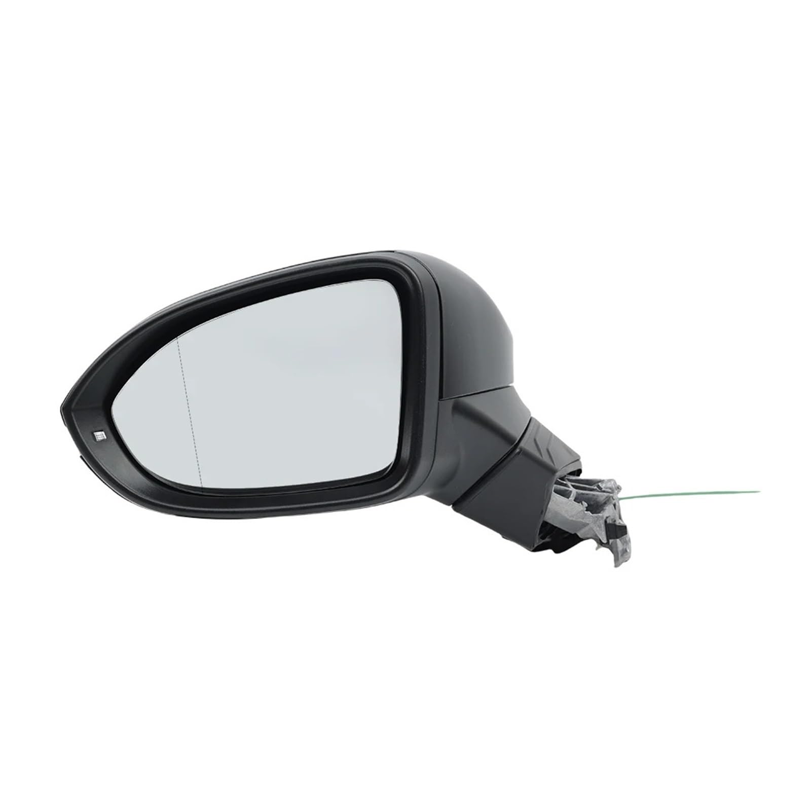 ILQNZCNM 6 Drähte Rückspiegel Montage Kompatibel for Golf 8 MK8 2020-2024 Schwarz Mit Blinker Licht Seite Spiegel Auto zubehör(1pc left) von ILQNZCNM