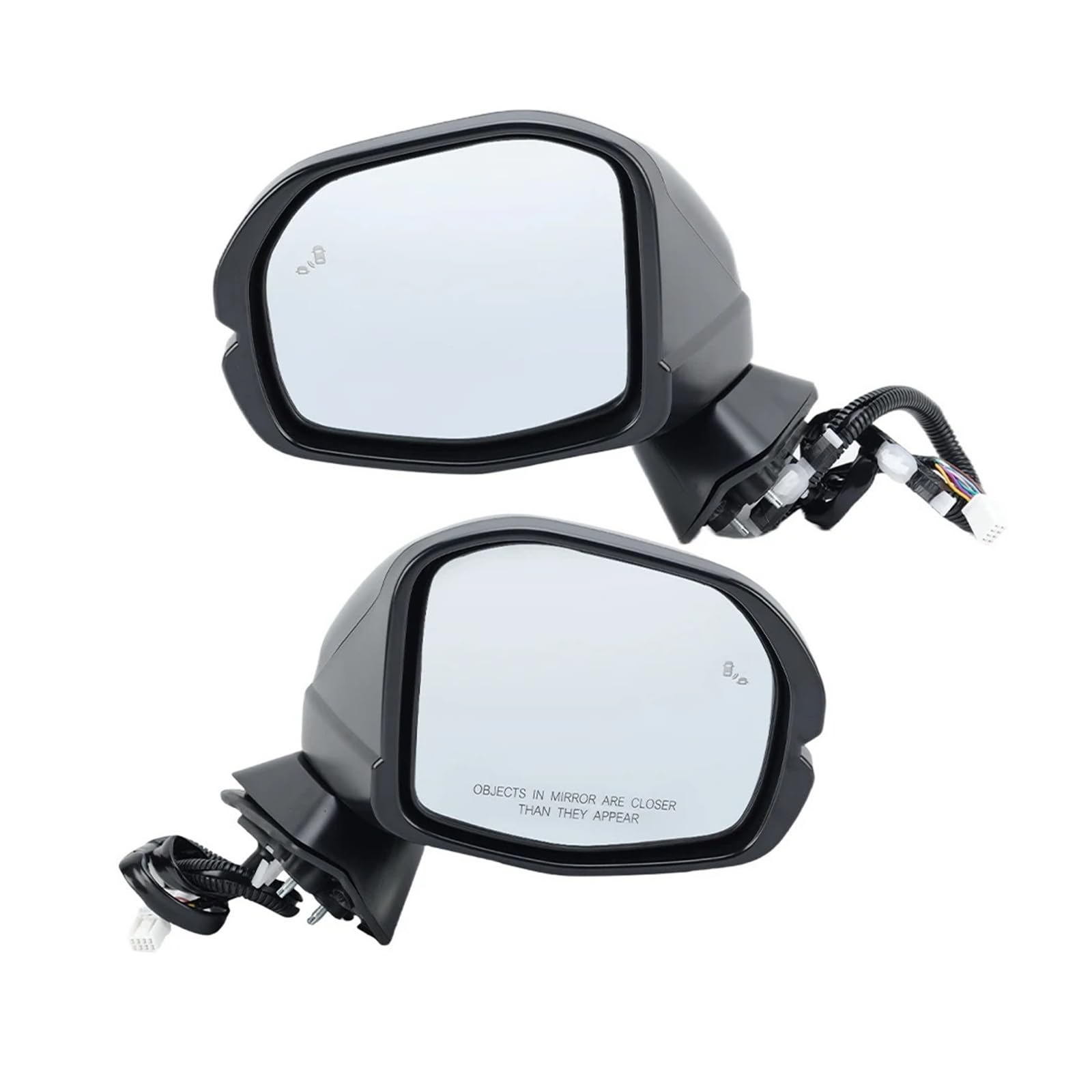 ILQNZCNM 8 drähte Seite Rückspiegel Montage Kompatibel for HRV 2023 2024 2025 Schwarz Blind Spot Licht Tür Rückspiegel Auto Zubehör(1 pair) von ILQNZCNM