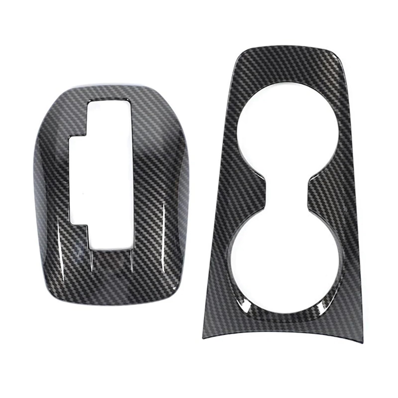 ILQNZCNM ABS-Auto-Front-Getränkebecherhalter, Schalthebel-Dekorations-Abdeckungs-Set, kompatibel mit Camaro 2010–2015, Innenzubehör(Carbon Fiber Grain D) von ILQNZCNM