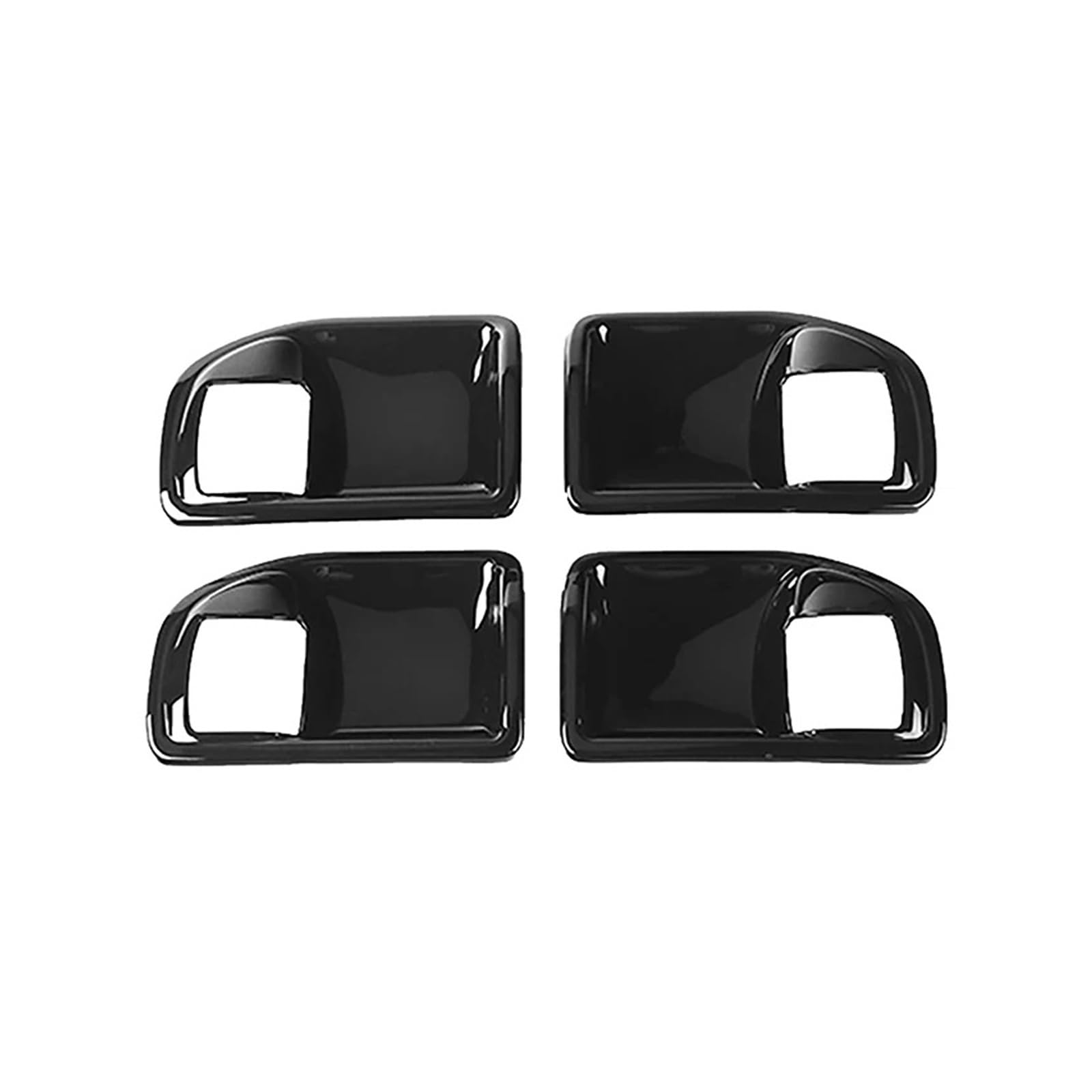 ILQNZCNM Auto-Innengriff Schüssel Dekoration Abdeckung Aufkleber kompatibel for Jeep -Wrangler JK 2011 2012 2013 2014 2015 2016 2017 Zubehör(Black 4pcs) von ILQNZCNM