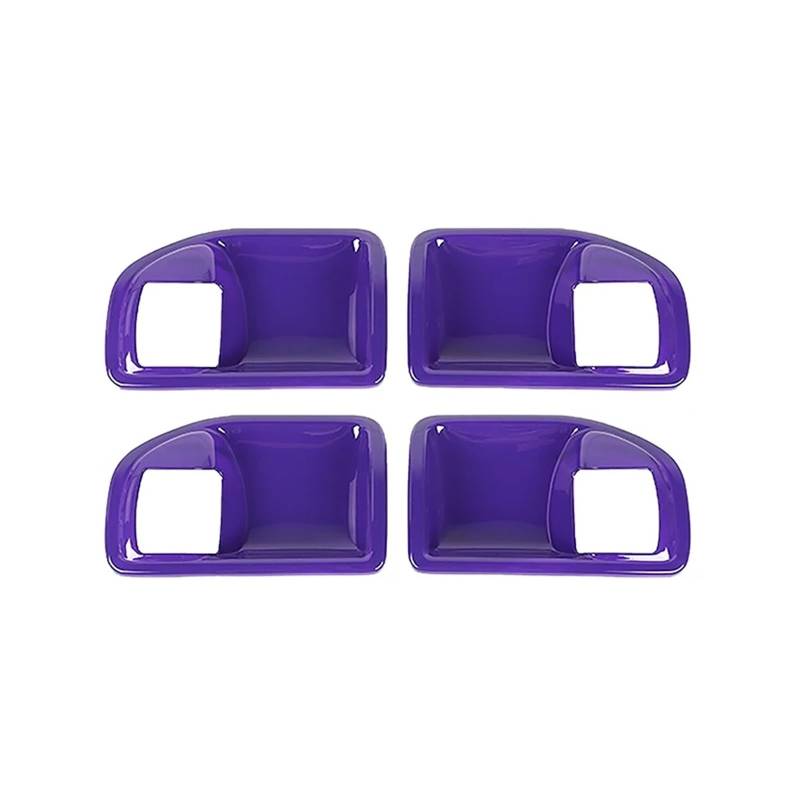 ILQNZCNM Auto-Innengriff Schüssel Dekoration Abdeckung Aufkleber kompatibel for Jeep -Wrangler JK 2011 2012 2013 2014 2015 2016 2017 Zubehör(Purple 4pcs) von ILQNZCNM