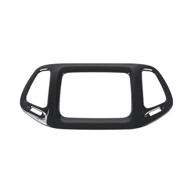 ILQNZCNM Auto Navigation Bedienfeld Dekoration Rahmen Abdeckung Trim Aufkleber Zubehör Kompatibel for Jeep -Kompass 2017 2018 2019 2020(3.5 inch Black) von ILQNZCNM