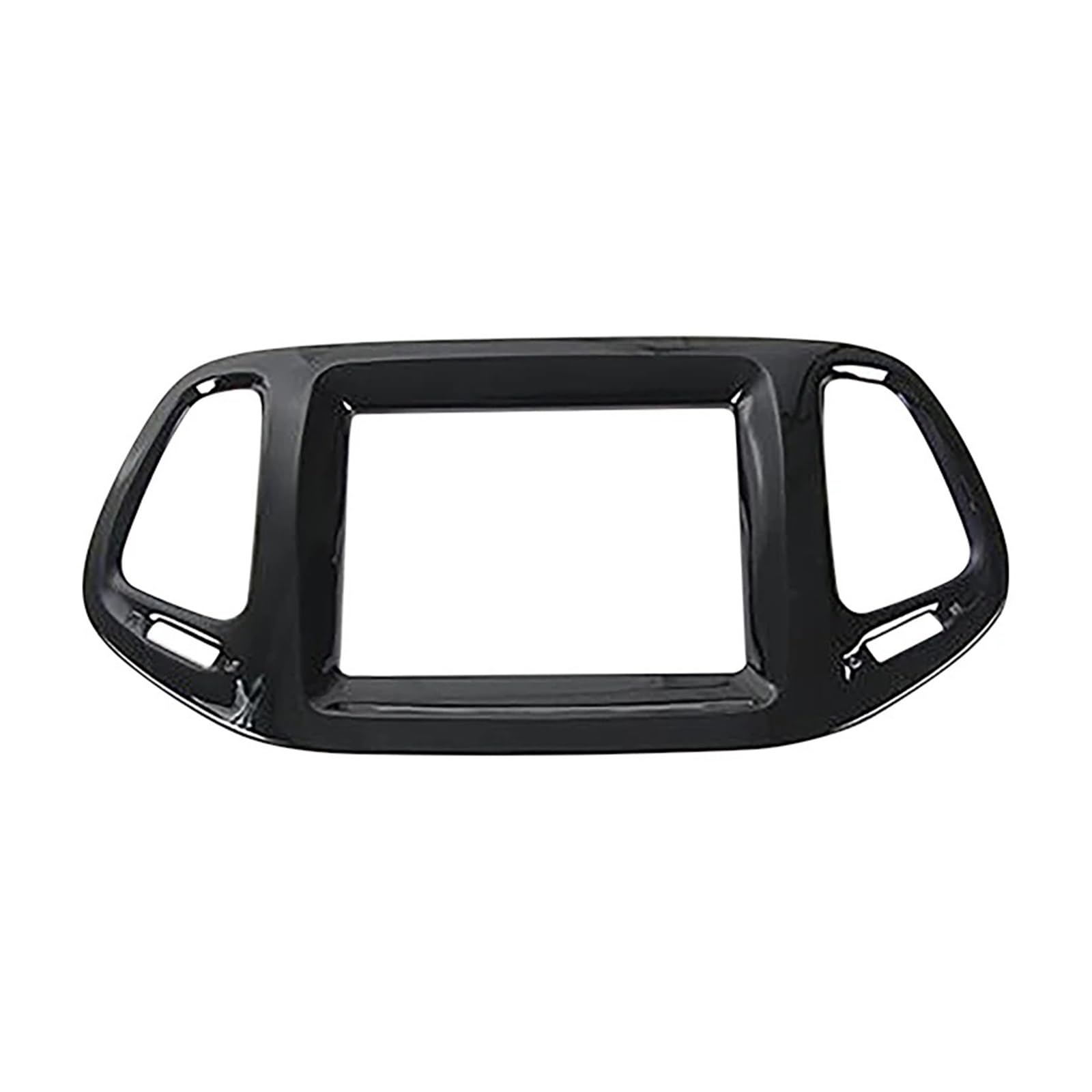 ILQNZCNM Auto Navigation Bedienfeld Dekoration Rahmen Abdeckung Trim Aufkleber Zubehör Kompatibel for Jeep -Kompass 2017 2018 2019 2020(8.4 inch Black) von ILQNZCNM