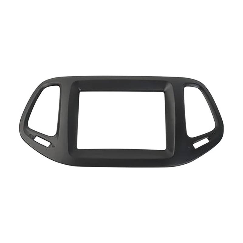 ILQNZCNM Auto Navigation Bedienfeld Dekoration Rahmen Abdeckung Trim Aufkleber Zubehör Kompatibel for Jeep -Kompass 2017 2018 2019 2020(8.4 inch Matt Black) von ILQNZCNM