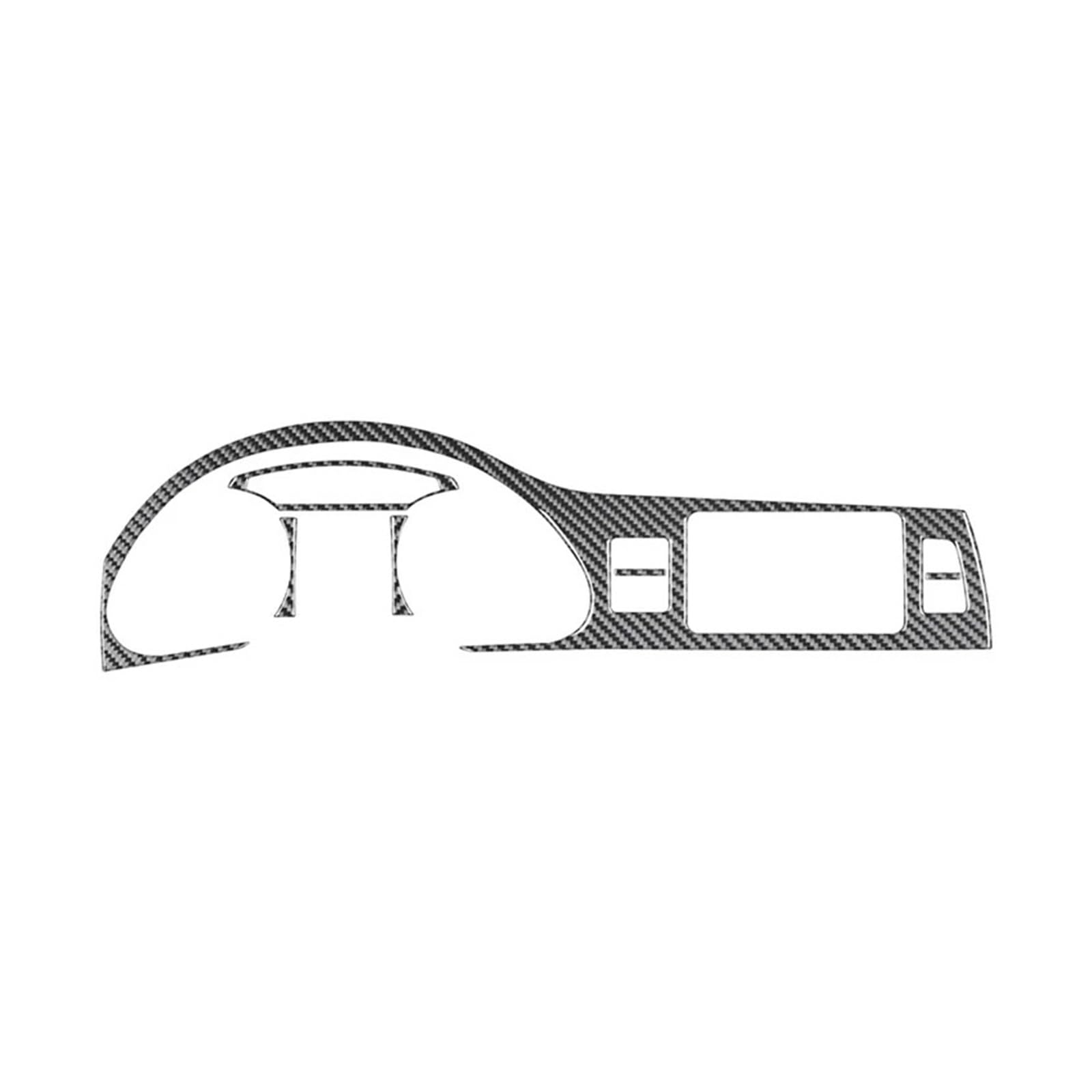 ILQNZCNM Kompatibel for Audi Q7 2007–2015, Zubehör aus Kohlefaser, Innenausstattung, Auto-Zentralsteuerung, Instrumententafel, Dekoration, Aufkleber, Abdeckung, Zierrahmen(For Left-hand drive) von ILQNZCNM