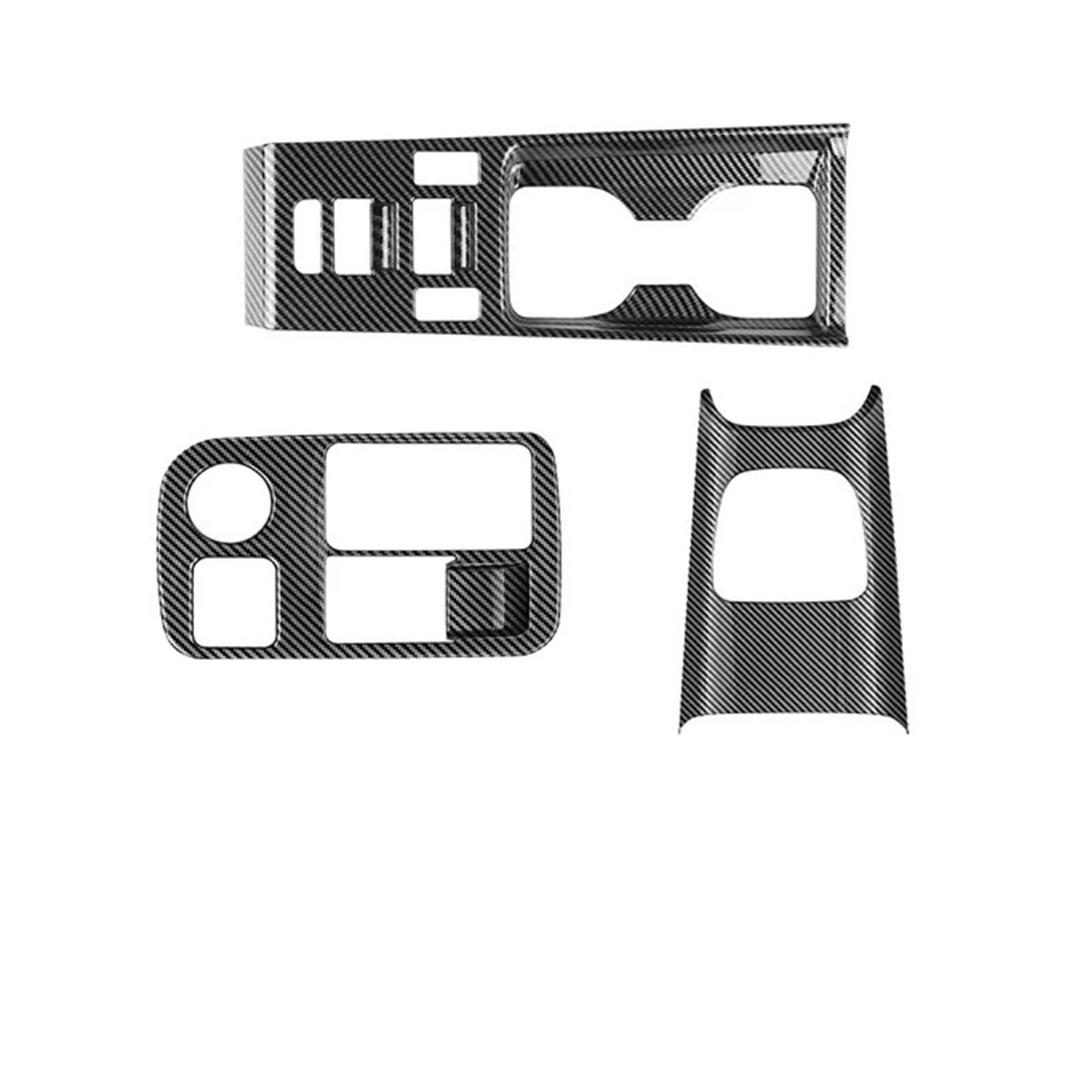 ILQNZCNM Kompatibel for Hyundai -Ioniq 6 2023 2024 Mittelkonsole Getränkehalter Verkleidung Abdeckplatte Dekorativer Abdeckungsaufkleber ABS Ioniq 6 Antikick-Zubehör(3pcs Sets) von ILQNZCNM