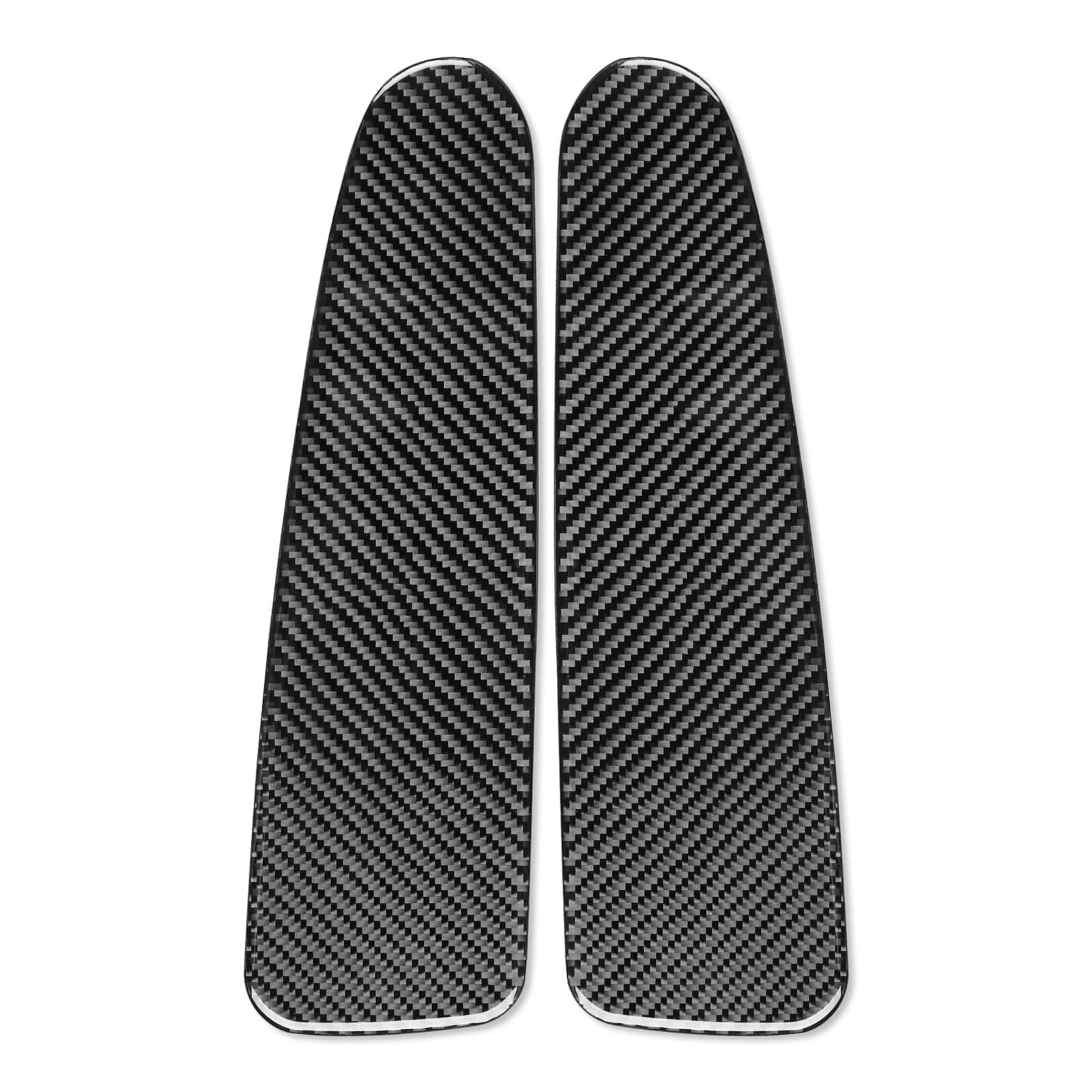 ILQNZCNM Kompatibel for Mercedes -Benz -Smart 453 Fortwo 2016–2021, Carbon-Faser-Sitz, beide Seitenteile, Dekoration, Innenausstattung, Autozubehör-Aufkleber(Black) von ILQNZCNM