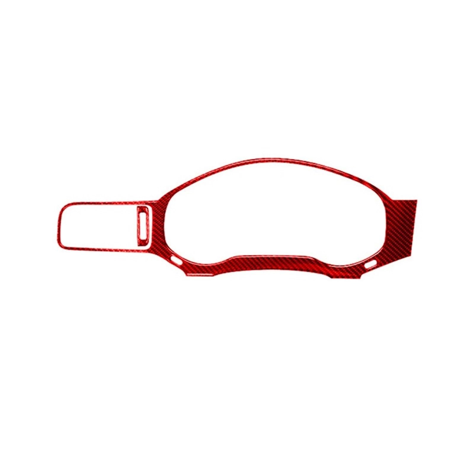 ILQNZCNM Kompatibel for VW-Jetta 2011 2012 2013 2014 Instrumententafel-Rahmenverkleidungsaufkleber Auto-Carbonfaser-Innendekorationszubehör(Red) von ILQNZCNM