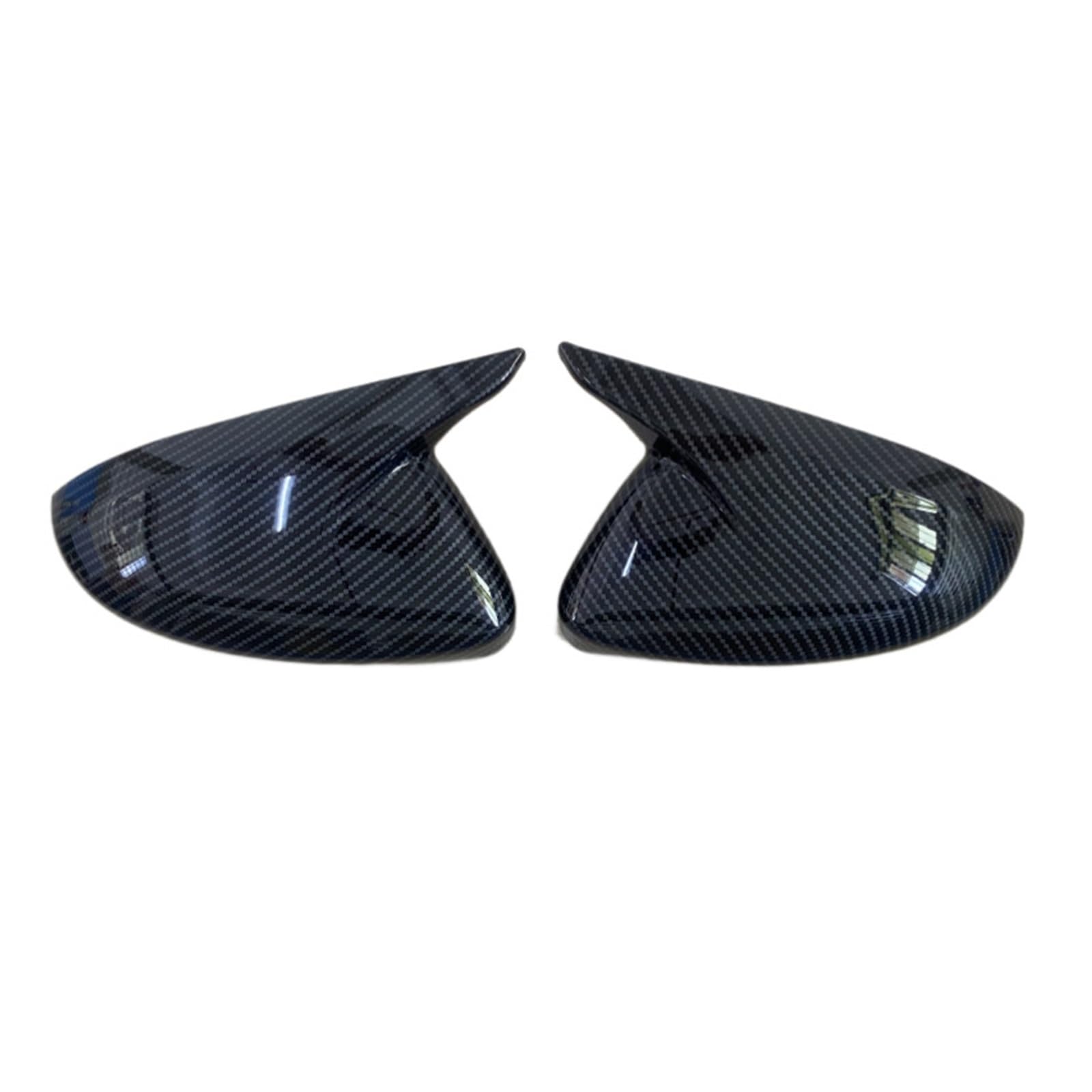 ILQNZCNM OX Horn Seite Rückspiegel Abdeckung Kompatibel for Peugeot 208 308 408 508 307 308 2008 4008 5008 2013-2023 Spiegel kappe(Carbon Fiber Look) von ILQNZCNM