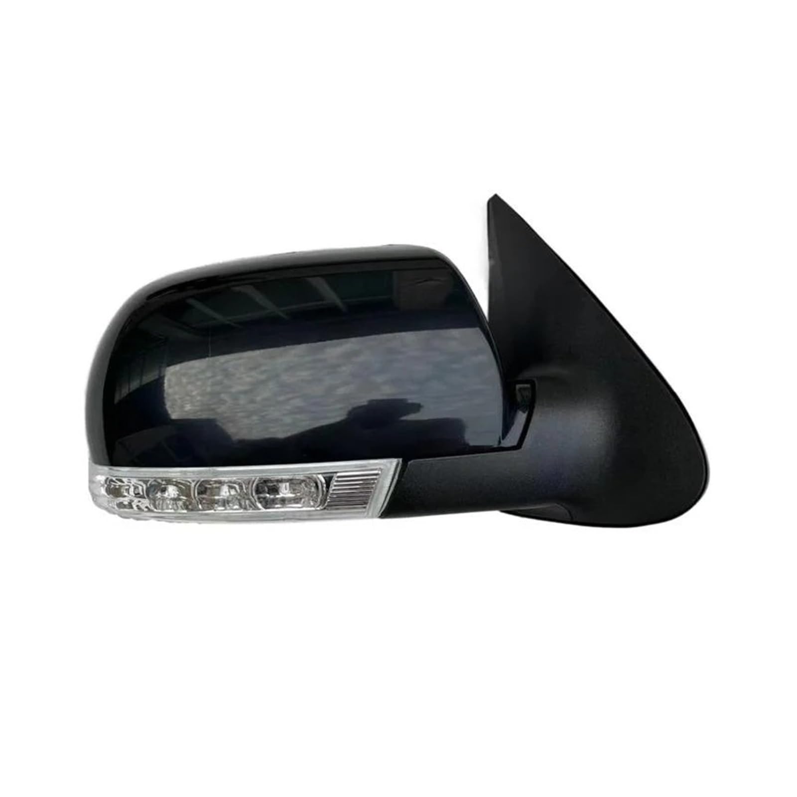 ILQNZCNM Seite Rückspiegel Kompatibel for Hyundai Santa Fe 2,4 L 2,7 L 2007 2008 2009 2010 2011 2012 8PINS Mit Lampe Auto zubehör Klapp(Black right) von ILQNZCNM