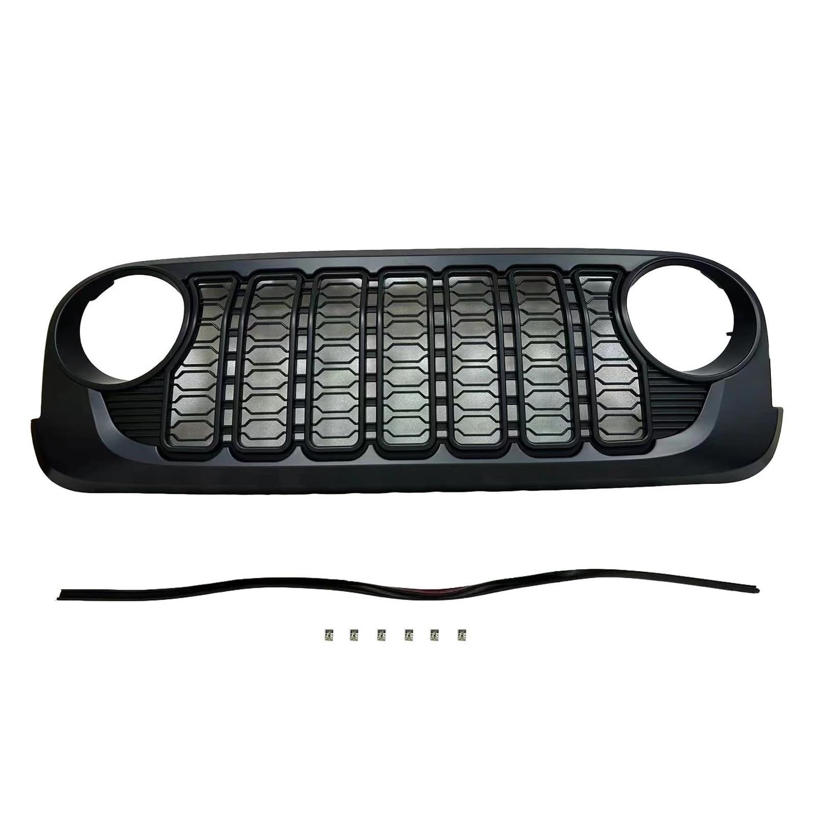 Auto Kühlergrill 2024 Design Kühlergrill ABS Stil Grill Für JK Für JL Für Jeep Für Wrangler Für JK 2007-2011 2012 2013 2014 2015 2016 2017 Für J400 Auto Frontgrill von IMAWUHM