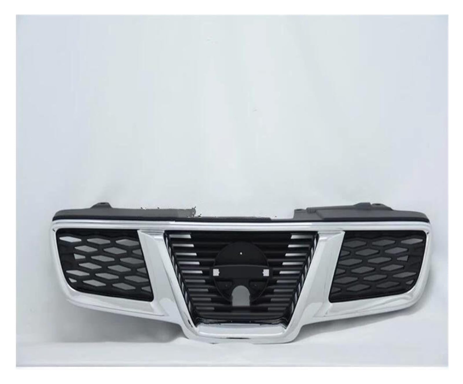 Auto Kühlergrill Für Nissan Für Qashqai J10 2008 2009 2010 2011 2012 2013 Mesh Grille Kühlergrill Trim Racing Grills Trim Front Stoßstange Racing Grill Auto Frontgrill(With camera hole) von IMAWUHM