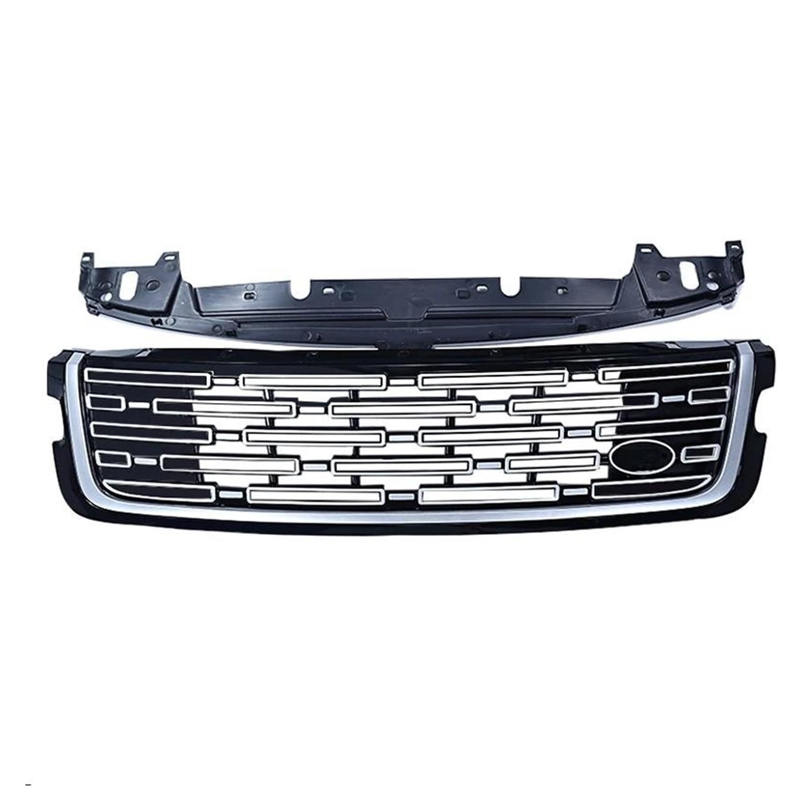 Auto Kühlergrill LR092628 Frontgrill Renngrills Für Land Für Rover Für Range Für Rover Für Velar L560 2017-2024 Upgrade 2024 Style Mesh Grid Grill Auto Frontgrill(Silber) von IMAWUHM