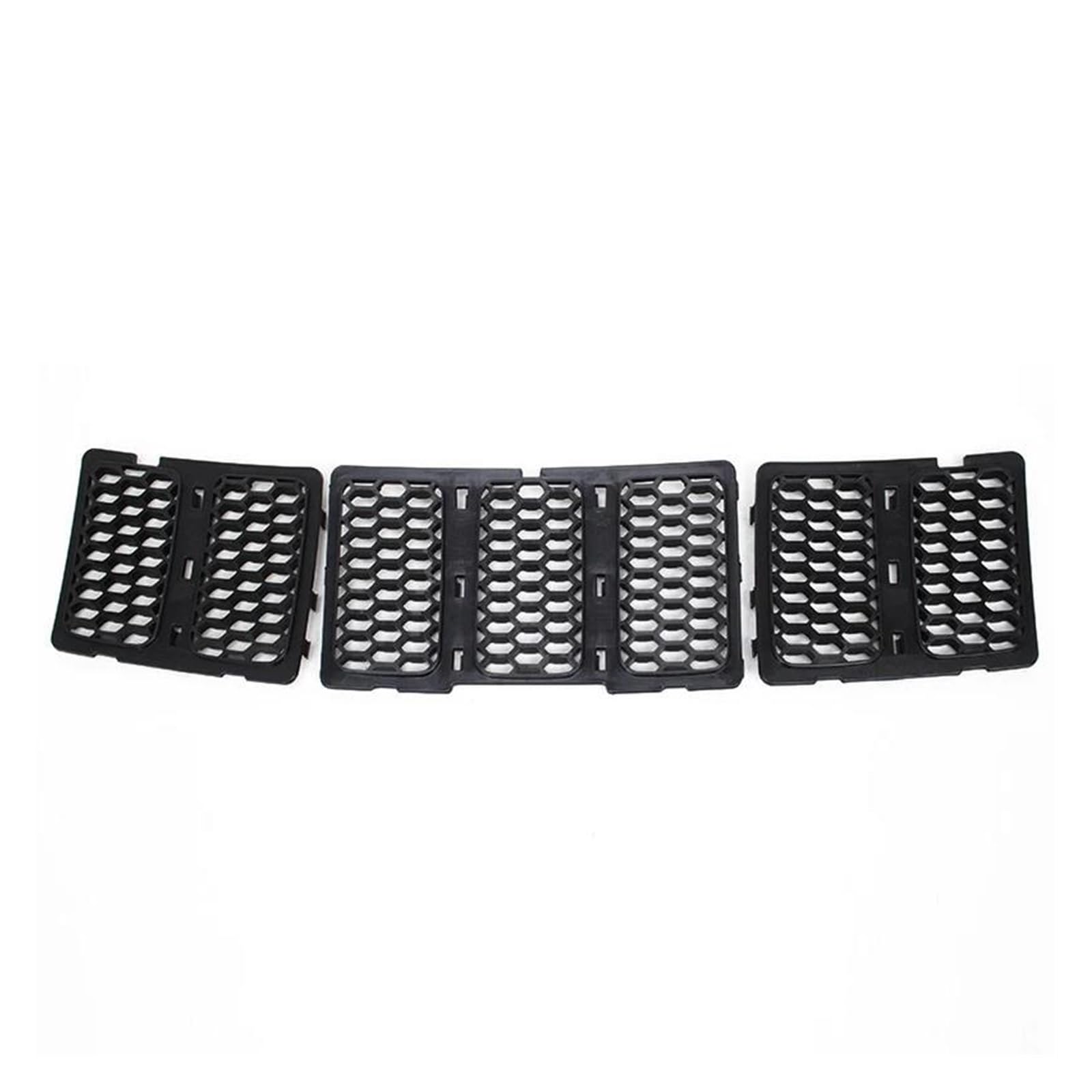 Auto Kühlergrill Racing Grills Für Jeep Für Grand Für Cherokee 2014 2015 2016 2017 2018 2019 + Einsatz Mesh Vent Lünette Ring Outlet Außen Styling Auto Frontgrill(2014-2016 Black) von IMAWUHM